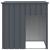 Cușcă câine cu acoperiș antracit 110x103x109 cm oțel galvanizat GartenMobel Dekor