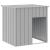 Casă câine & acoperiș gri deschis 110x103x109 oțel galvanizat GartenMobel Dekor