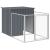 Cușcă câine cu țarc antracit 110x201x110 cm oțel galvanizat GartenMobel Dekor