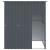 Cușcă câine cu acoperiș antracit 165x153x181 cm oțel galvanizat GartenMobel Dekor