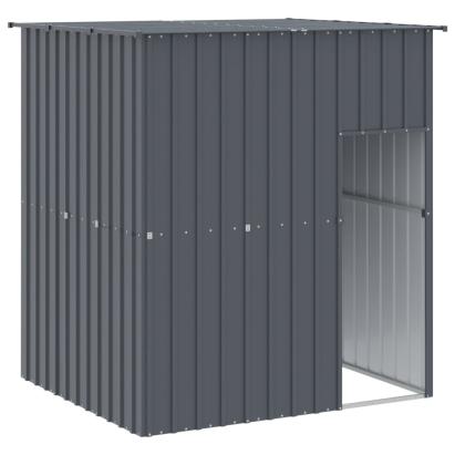 Cușcă câine cu acoperiș antracit 165x153x181 cm oțel galvanizat GartenMobel Dekor