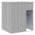 Cușcă câine acoperiș gri deschis 165x153x181 cm oțel galvanizat GartenMobel Dekor