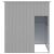 Cușcă câine acoperiș gri deschis 165x153x181 cm oțel galvanizat GartenMobel Dekor