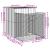 Cușcă câine cu țarc antracit 165x251x181 cm oțel galvanizat GartenMobel Dekor