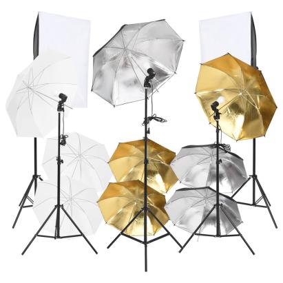 Kit de studio foto cu set de lumini și softbox-uri, 9 piese GartenMobel Dekor