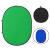 Ecran fundal studio foto 2-în-1 verde&albastru 200x150 cm oval GartenMobel Dekor