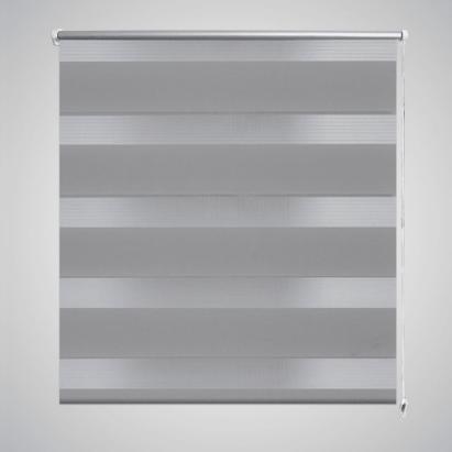 Jaluzea tip zebra, 40 x 100 cm, gri GartenMobel Dekor