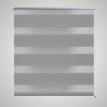 Jaluzea tip zebră, 90 x 150 cm, gri GartenMobel Dekor