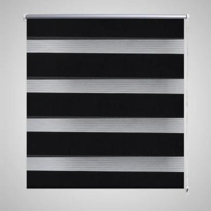 Jaluzea tip zebră, 120 x 230 cm, negru GartenMobel Dekor