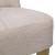 Scaun în stil franțuzesc, crem, material textil GartenMobel Dekor