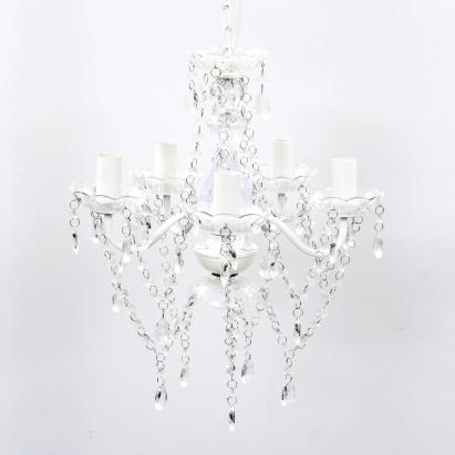 Candelabru, 5 becuri, transparent GartenMobel Dekor