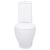 Toaletă, alb, ceramică, flux de apă în spate GartenMobel Dekor