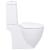 Toaletă, alb, ceramică, flux de apă în spate GartenMobel Dekor