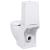 Toaletă, alb, ceramică, flux de apă în spate GartenMobel Dekor