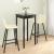 Masă de bar din MDF, negru, 55 x 55 x 107 cm GartenMobel Dekor