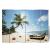 Paravan de cameră pliabil, 217 x 170 cm, plajă  GartenMobel Dekor