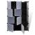 Dulap modular cu 9 compartimente, 37x115x150 cm, negru și alb  GartenMobel Dekor