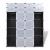 Dulap modular cu 18 compartimente alb și negru 37x146x180,5 cm GartenMobel Dekor