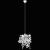 Lampă tip candelabru, cu frunze strălucitoare, 21,5 x 30 cm, argintiu  GartenMobel Dekor