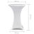 Husă de masă cu picior Ø60 cm, 2 buc., alb, elastic GartenMobel Dekor
