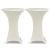 Husă de masă cu picior Ø60 cm, 2 buc., crem, elastic GartenMobel Dekor