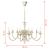 Candelabru alb de metal în stil antic 8 x becuri E14 GartenMobel Dekor
