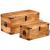 Set cufere de depozitare, 2 piese, lemn mango nefinisat  GartenMobel Dekor