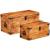 Set cufere de depozitare, 2 piese, lemn mango nefinisat  GartenMobel Dekor