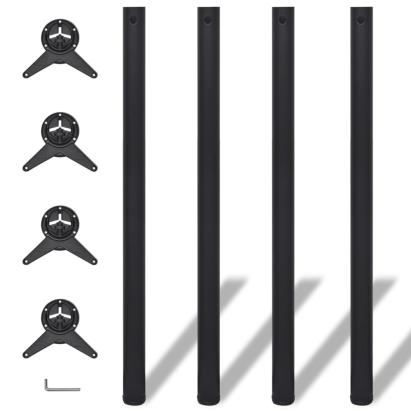 Picioare de masă reglabile pe înălțime, 4 buc, 1100 mm, negru GartenMobel Dekor