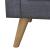 Canapea cu 3 locuri, material textil, gri închis  GartenMobel Dekor