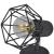 Aplice perete cadru sârmă, stil industrial, negru, bec cu filament LED GartenMobel Dekor