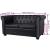 Canapea Chesterfield cu 2 locuri, piele artificială, negru  GartenMobel Dekor