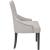 Scaune de sufragerie, 2 buc., gri crem, material textil GartenMobel Dekor
