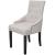 Scaune de sufragerie, 2 buc., gri crem, material textil GartenMobel Dekor