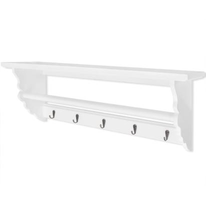 Cuier de haine, stil baroc, alb, MDF GartenMobel Dekor