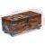 Măsuță de cafea tip cufăr, 80 x 40 x 35 cm, lemn solid reciclat GartenMobel Dekor