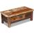 Măsuță de cafea cu sertare, 90x45x35 cm, lemn solid reciclat GartenMobel Dekor
