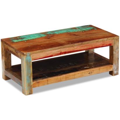Măsuță de cafea, 90x45x35 cm, lemn masiv reciclat GartenMobel Dekor