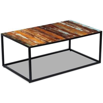 Măsuță de cafea, 100 x 60 x 40 cm, lemn masiv reciclat GartenMobel Dekor