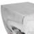 Scaun/Masă laterală cu formă răsucită, aluminiu, argintiu GartenMobel Dekor
