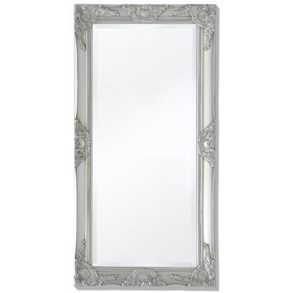 Oglindă verticală în stil baroc, 100 x 50 cm, argintiu GartenMobel Dekor