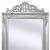 Oglindă verticală în stil baroc 160 x 40 cm argintiu GartenMobel Dekor