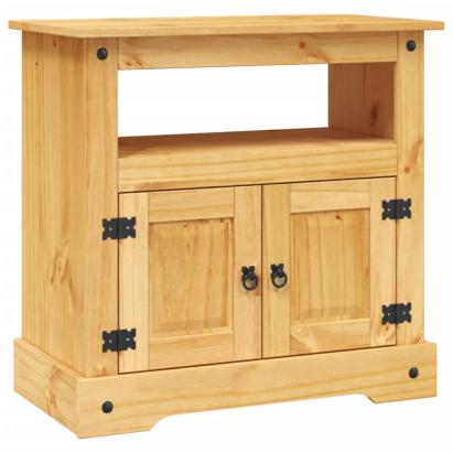 Comodă TV gama Corona, gri, 80 x 43 x 78 cm, pin mexican GartenMobel Dekor