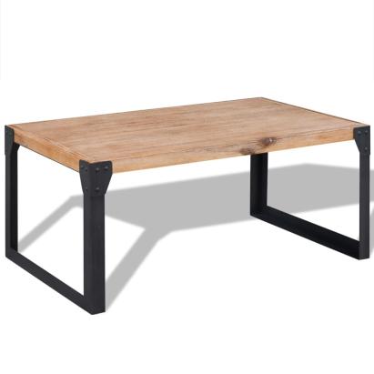 Măsuță de cafea din lemn masiv de acacia, 100 x 60 x 45 cm GartenMobel Dekor