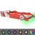 Pat pentru copii mașină de curse, cu LED, 90 x 200 cm, roșu GartenMobel Dekor