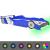Pat copii mașină de curse, cu LED, 90 x 200 cm, albastru GartenMobel Dekor