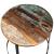 Set măsuță cafea 2 piese 40cm/50cm lemn masiv reciclat rotund GartenMobel Dekor