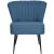 Scaun cocktail, albastru, material textil GartenMobel Dekor