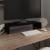Stand TV/suport monitor din sticlă, negru, 60x25x11 cm GartenMobel Dekor