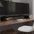 Stand TV/Suport monitor sticlă, 120x30x13 cm, negru GartenMobel Dekor
